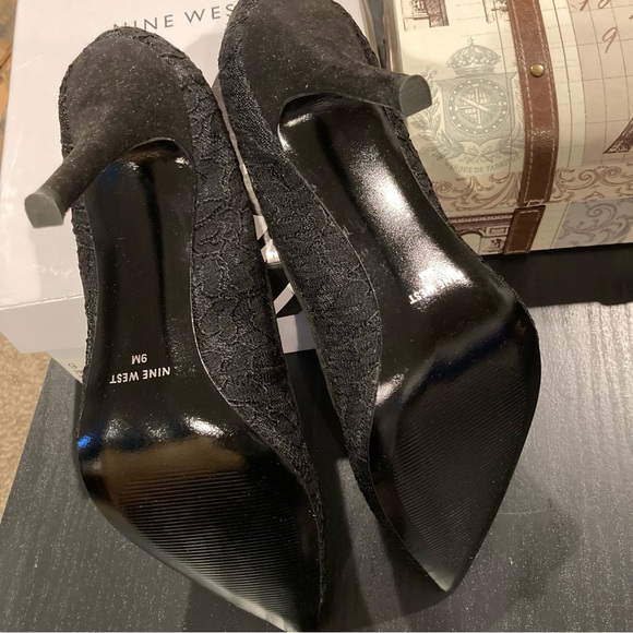 Nine West Black Lace Heels - Picture 11 of 16